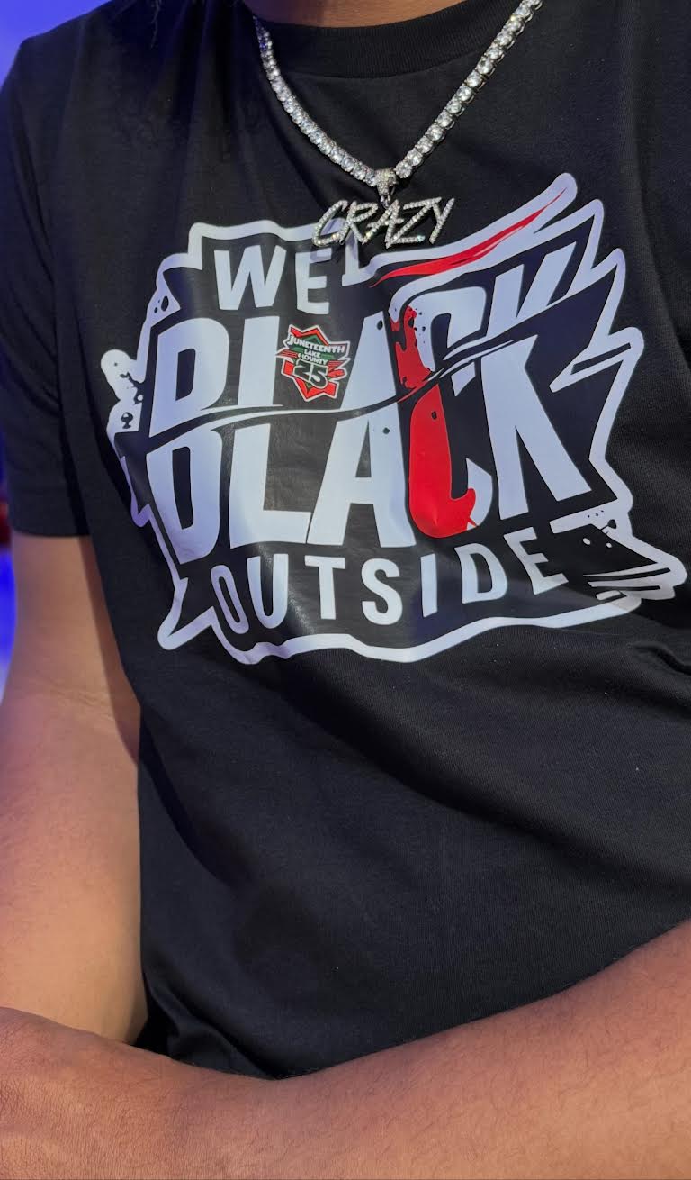 We Black Outside T-shirt Juneteenth Lake County 25