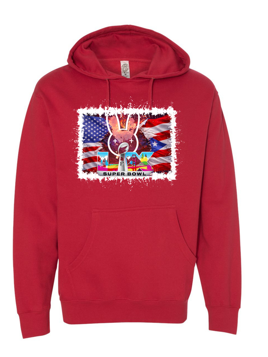 UNIQUE Patriotic Bad Bunny Halftime Super Bowl LX UNISEX Hoodie!