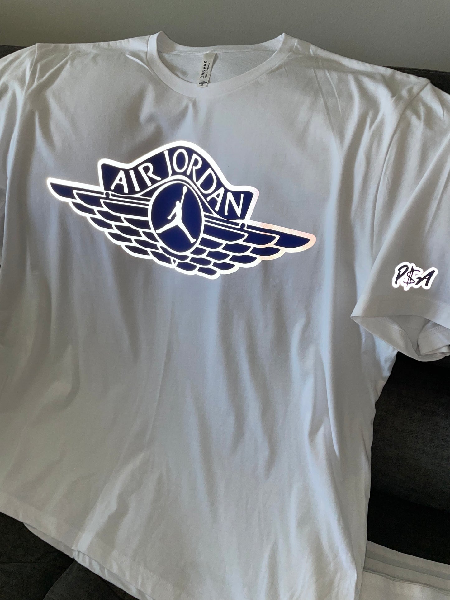 Flight Reflective Silver and Royal Blue