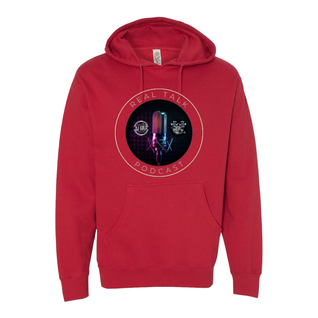 Real Talk Podcast Mid weight Hooded Sweatshirt