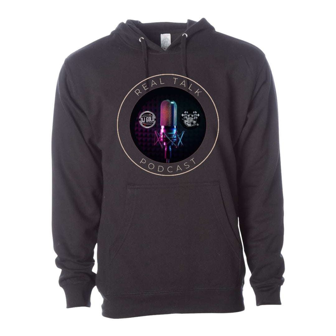 Real Talk Podcast Mid weight Hooded Sweatshirt