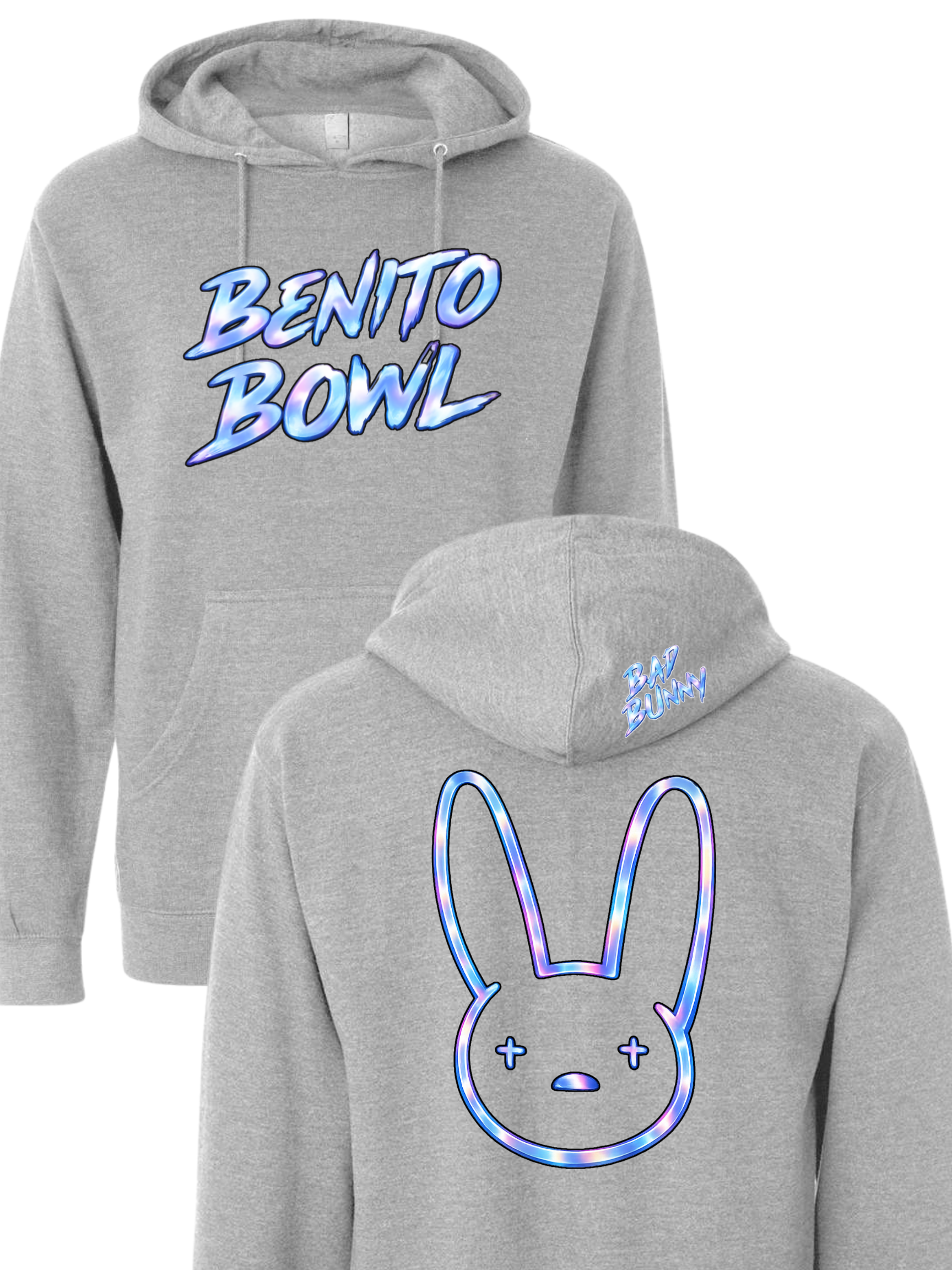 Chrome Benito Bowl UNISEX Hoodie Front/Back/Hood Design