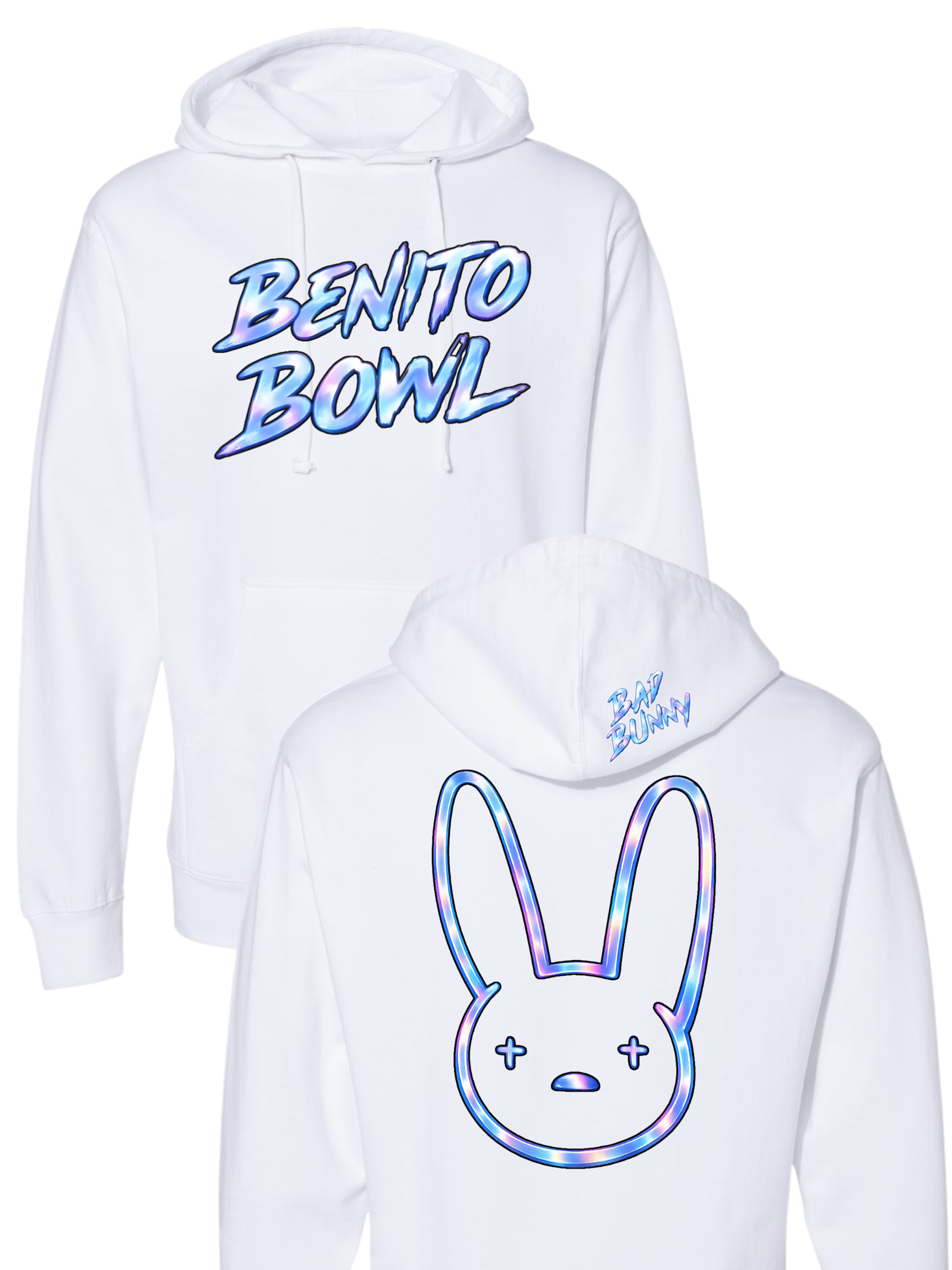 Chrome Benito Bowl UNISEX Hoodie Front/Back/Hood Design