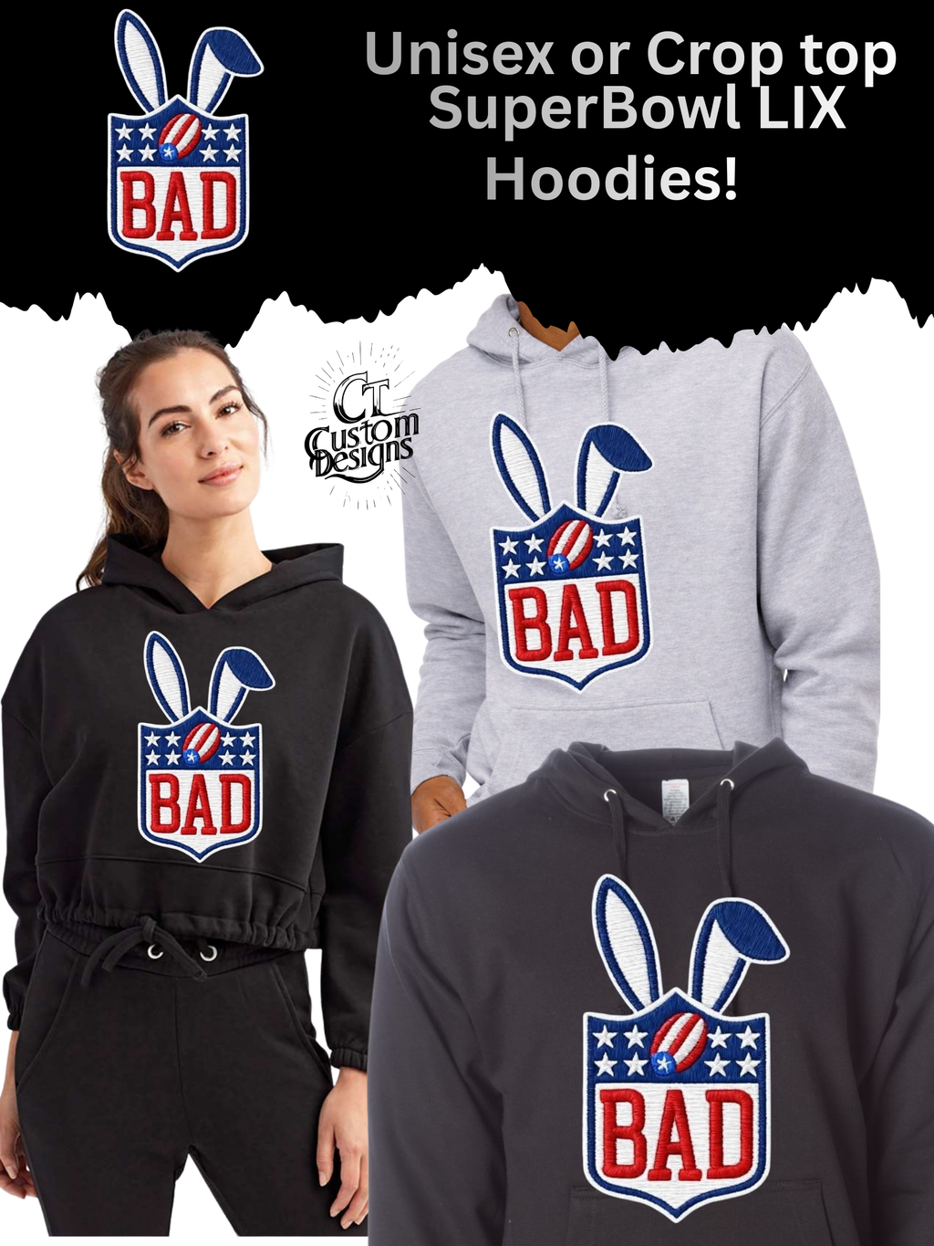 “BAD” Bunny League Logo UNISEX Hoodie