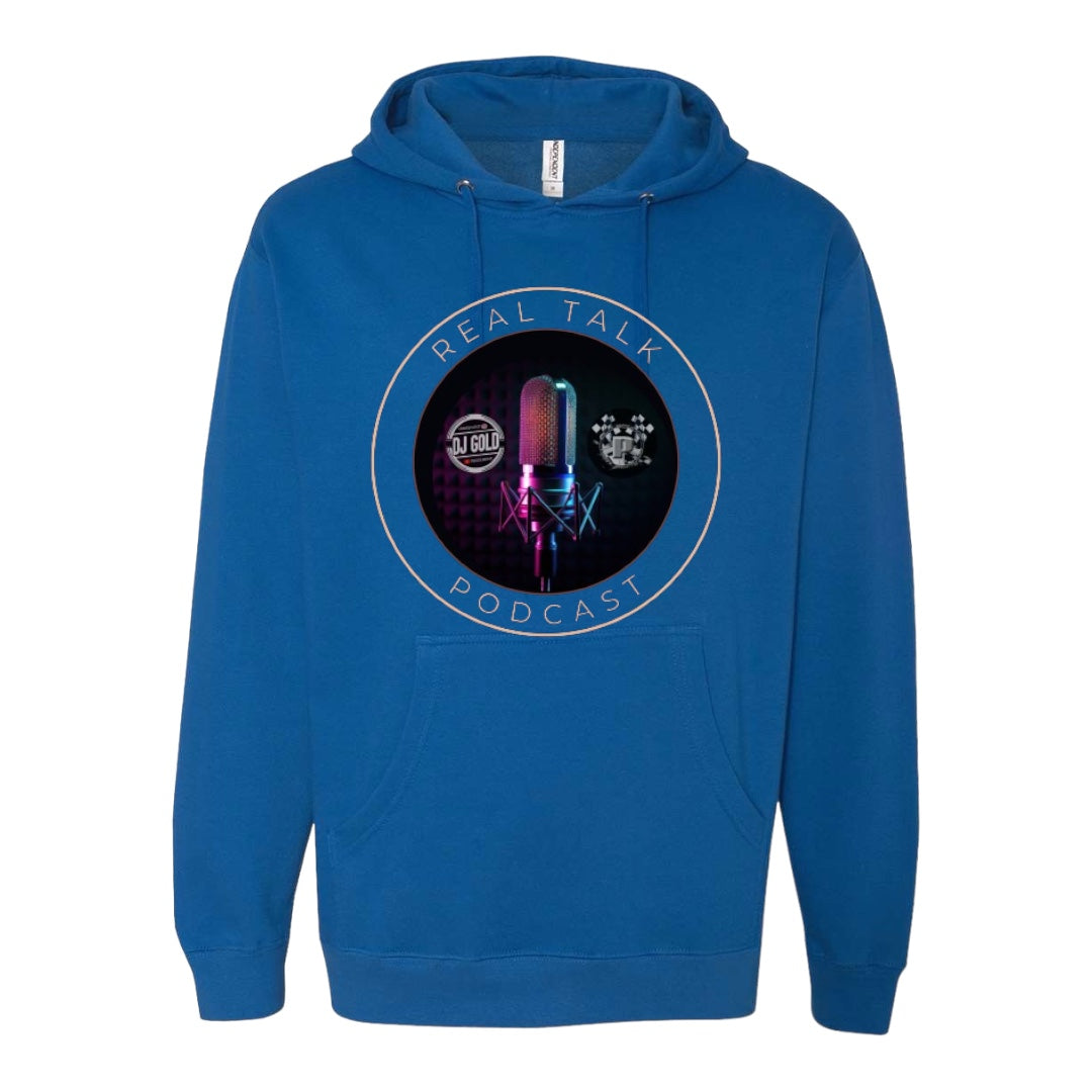 Real Talk Podcast Mid weight Hooded Sweatshirt